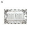 thumbnail image 2 of Flmtop Switch Sticker European Style Punch Free Plastic Wall-mounted Outlet Cover Wall Decal for Home, 2 of 8