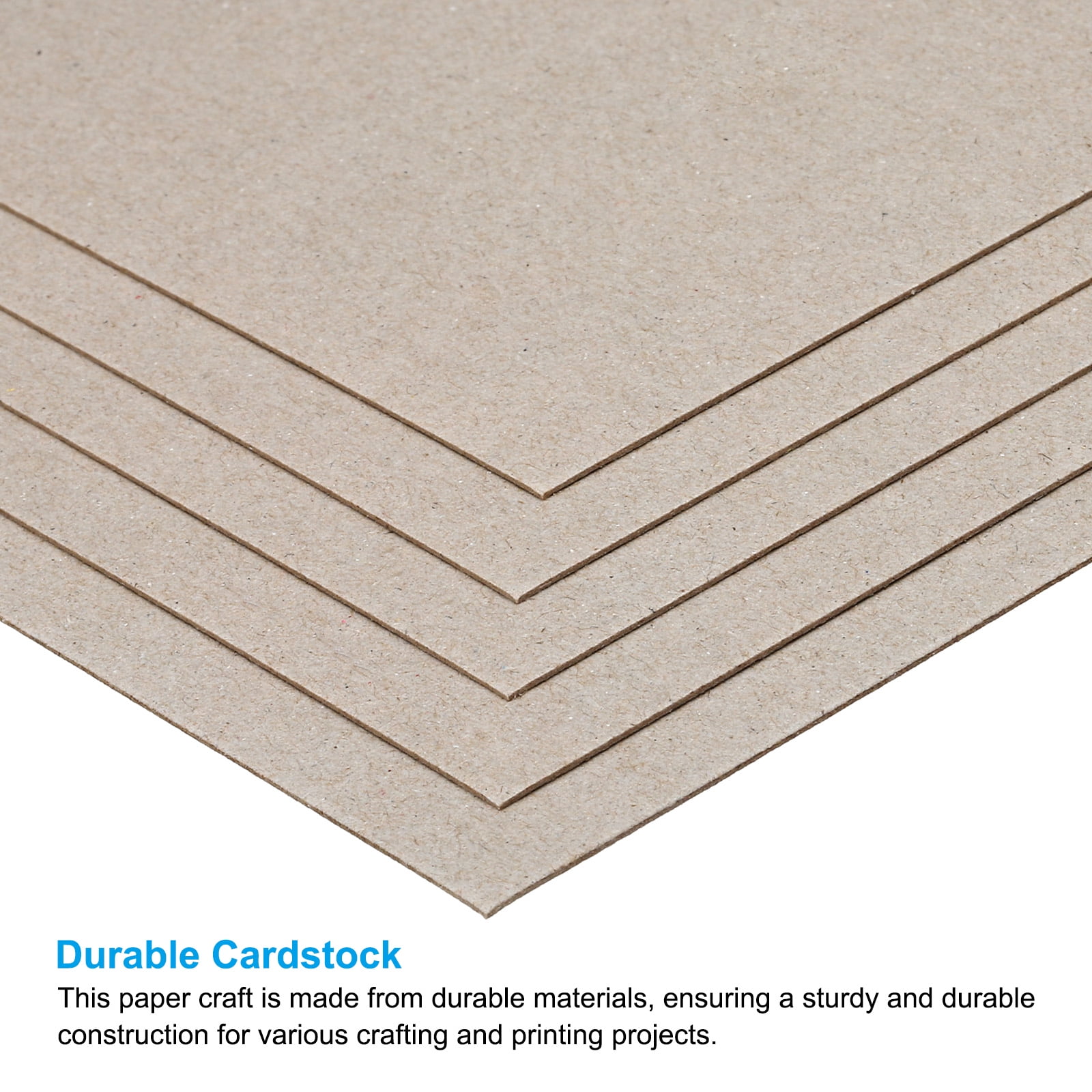 Uxcell 12.5"x10" Gray Cardstock, 40 Sheets Thick Craft Paper Blank Card Stock Paper for Scrapbook Making Cards DIY