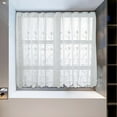 thumbnail image 6 of Dianli Gifts Fine Woven White Rod Pocket Sheer Curtain Panel, Lightweight Gauze Drapery, Easy Install for Home Windows, 51"x18" or 29"x24" Weekly Price Drops & Special Offers, 6 of 8