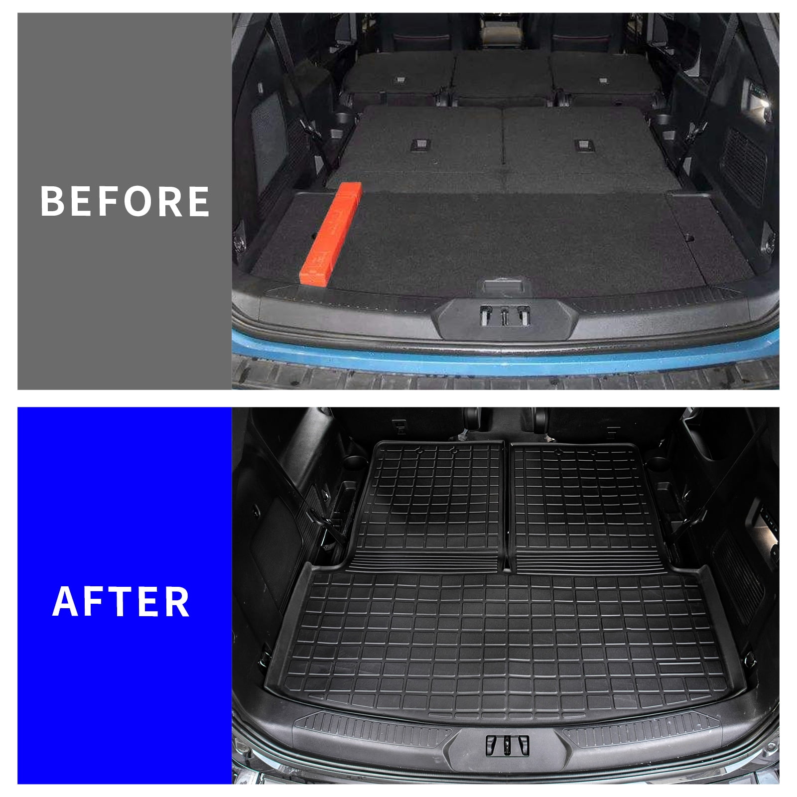 Aazon.co: Dattuar Floor Ats Copatible With 2020-2025 Ford Explorer 6-Seater Cargo Liner All