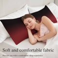 thumbnail image 5 of Black Red Ombre Body Pillow Covers 20"x60", Modern Abstract Art Gradient Soft Brushed Microfiber Breathable Throw Pillow Covers, Decorative Pillowcase with Zipper for Couch Sofa Bedroom Living Room, 5 of 9