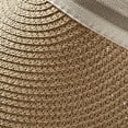 thumbnail image 3 of Tickled Pink Women's Vacation Ready Straw Visor, Tawny, 3 of 4