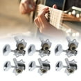 thumbnail image 4 of Classical Guitar Tuning Pegs, Alloy Handle Classical Guitar Tuning Pegs Keys Silver Round Ukulele  For Beginner For Acoustic Guitars, 4 of 8