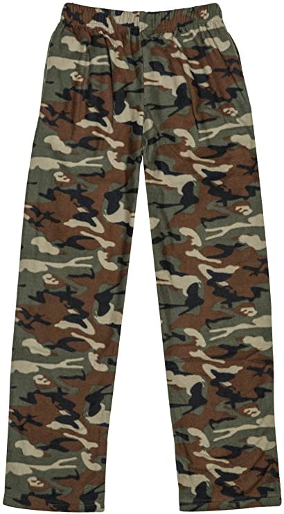 North 15 Boys Cozy Micro Fleece Camouflage Pajama Pants-1227B-1-14-16 ...