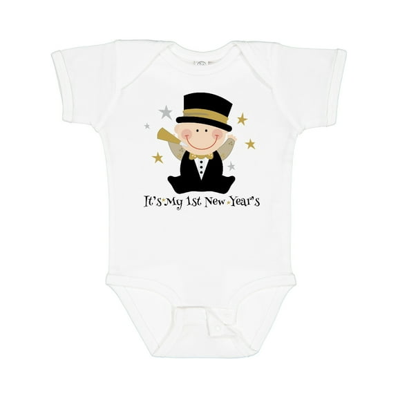 Inktastic Baby's 1st New Year Boys Baby Bodysuit