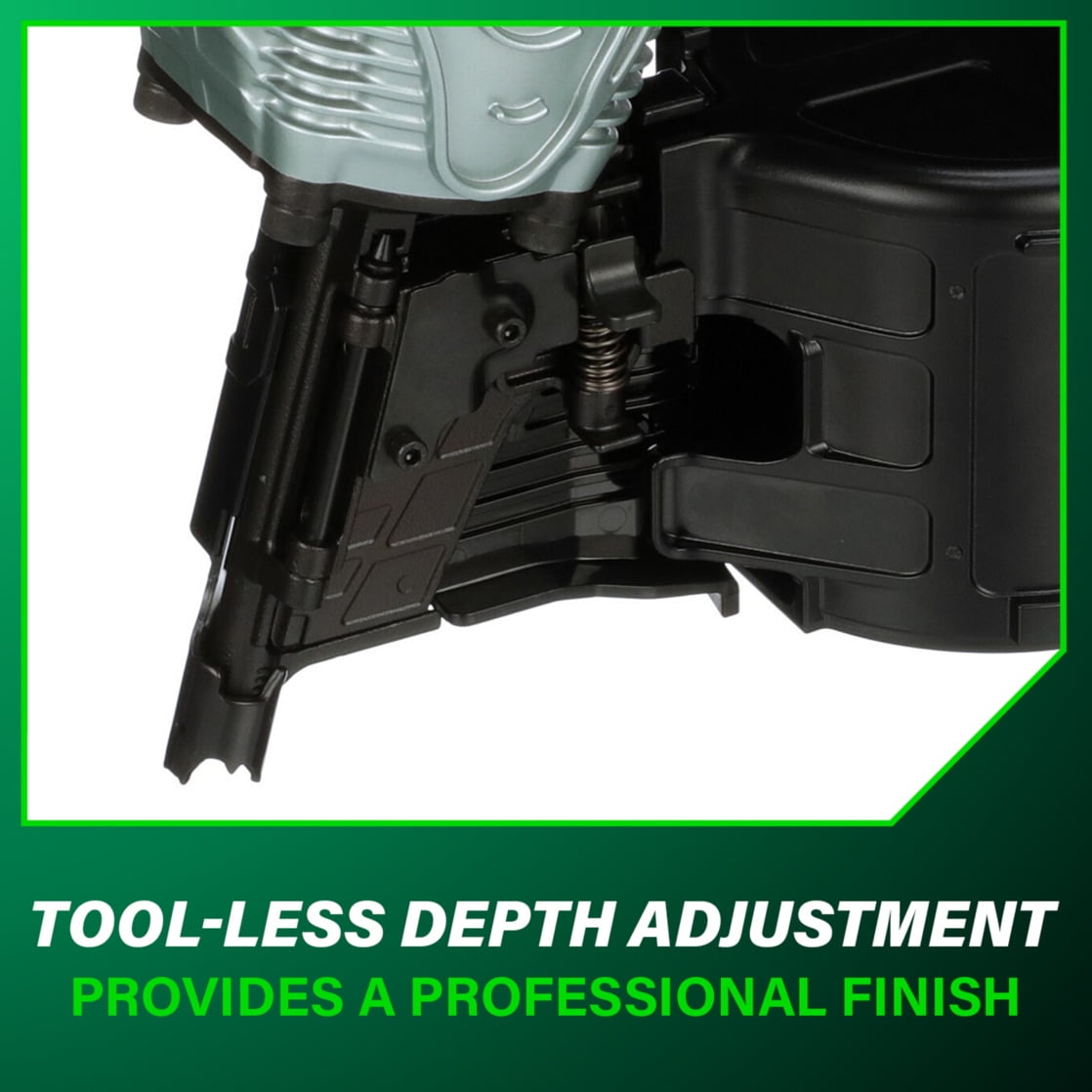 Metabo HPT Pneumatic Coil Framing Nailer, 15-Degree, NV90AGS