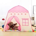 thumbnail image 2 of Princess Castle,Play Tent for Kids, Fairy Tale Kids Teepee Children Playhouse Indoor & Outdoor, Gift Toys for Girls Boys Pink tent -, 2 of 4