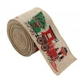 thumbnail image 1 of Christmas Ribbon Gift Wrapping Ribbon for Anniversary Sewing Craft Holidays Train, 1 of 9