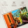 thumbnail image 6 of Elephant Stock Bellagio Village Wall Art - Horizontal Canvas Wall Art - Living Room Wall Decor - Places Canvas - Orange And Green Decor - 45" x 30", 6 of 8