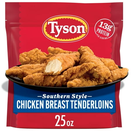 Tyson Southern Style Chicken Breast Tenderloins, 25 oz (Frozen, Fully Cooked)