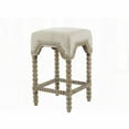 thumbnail image 4 of Modern Solid Wood Counterstool - 1-Piece with Bronze Trim, 4 of 5