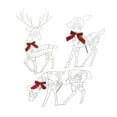 thumbnail image 1 of 3 Piezas de Decoraciones Navideñas Iluminadas para Exteriores Perfecl Juego Familiar de Renos Navideños, 1 of 8