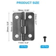 thumbnail image 2 of Uxcell Small Butt Hinges 1 inch, Jewelry Box Hinge with Screw for Jewelry Wooden Boxes, Black 10 Pack, 2 of 6