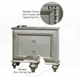 thumbnail image 3 of Kaitlyn Champagne Glam Nightstand with Felt-Lined Drawers, 3 of 5