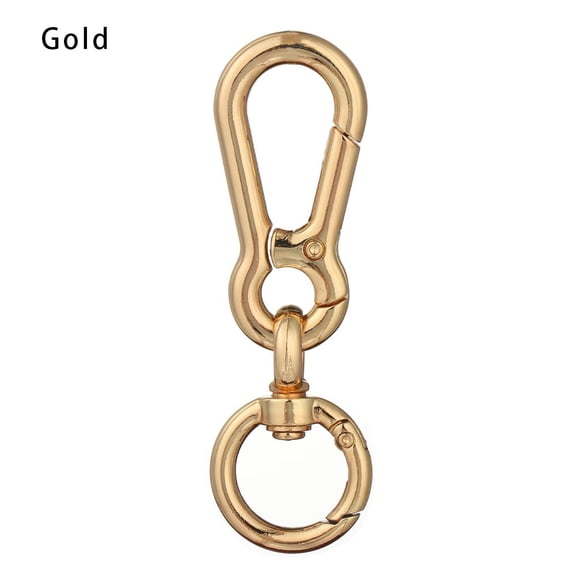 Silver/Gold/Black Plated Gate Zinc Alloy Hooks Outdoor Tools Snap Clasp Clip Bag Belt Buckle Carabiner Purses Handbags Spring Gourd Buckles GOLD