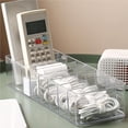 thumbnail image 4 of Billuyoard Organizador de cables Caja de almacenamiento de artículos diversos de plástico transparente de 8 rejillas con tapa Auriculares con cable Almacenamiento y organización del hogar Billuyoard HA013338-00, 4 of 6