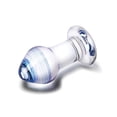 thumbnail image 3 of Glas Pleasure Droplets 3 Piece Glass Anal Plug Set, Clear, 3 of 5