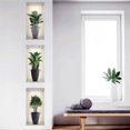 thumbnail image 4 of Wall sticker Potted plants 3D wall sticker (3 pieces, home decoration), self-adhesive, 4 of 5