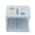 thumbnail image 4 of MYG 4 Pcs Supports de Store Blanc Profil Bas Support de Montage Tête de Rail Bout de Couverture, 4 of 10