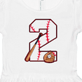 thumbnail image 4 of Inktastic Baseball Second Birthday- two years old Girls Toddler Dress, 4 of 5