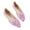 Pink, variant on Quaouag Women's Super Sparkle Bling Party Ballets Wedding Bridal Shiny Dress Flats Rhinestone