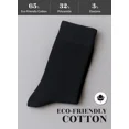 thumbnail image 4 of HUGH UGOLI Mens Cotton Dress Socks | Plain Colors, Regular Fit, Crew, Casual Socks | 3 Pack, Indigo, Shoe Size: 6-8, 4 of 6