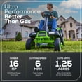 thumbnail image 4 of Greenworks 60V 30" CrossoverT Riding Lawn Tractor + (2) 8.0 Ah, (2) 4.0 Ah Batteries & 600-Watt Charger 7421902, 4 of 26