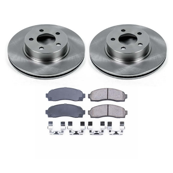 Ultimate Brakes Front Semi-Metallic Brake Pad and Rotor Kit with Hardware WM80744