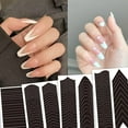 thumbnail image 2 of Nail Art French Tip Guide Stickers French Manicure Nail Art Sticker Strips, 2 of 5