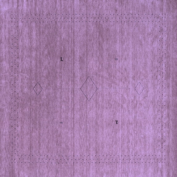 Ahgly Company Indoor Square Abstract Blue Contemporary Area Rugs, 7' Square