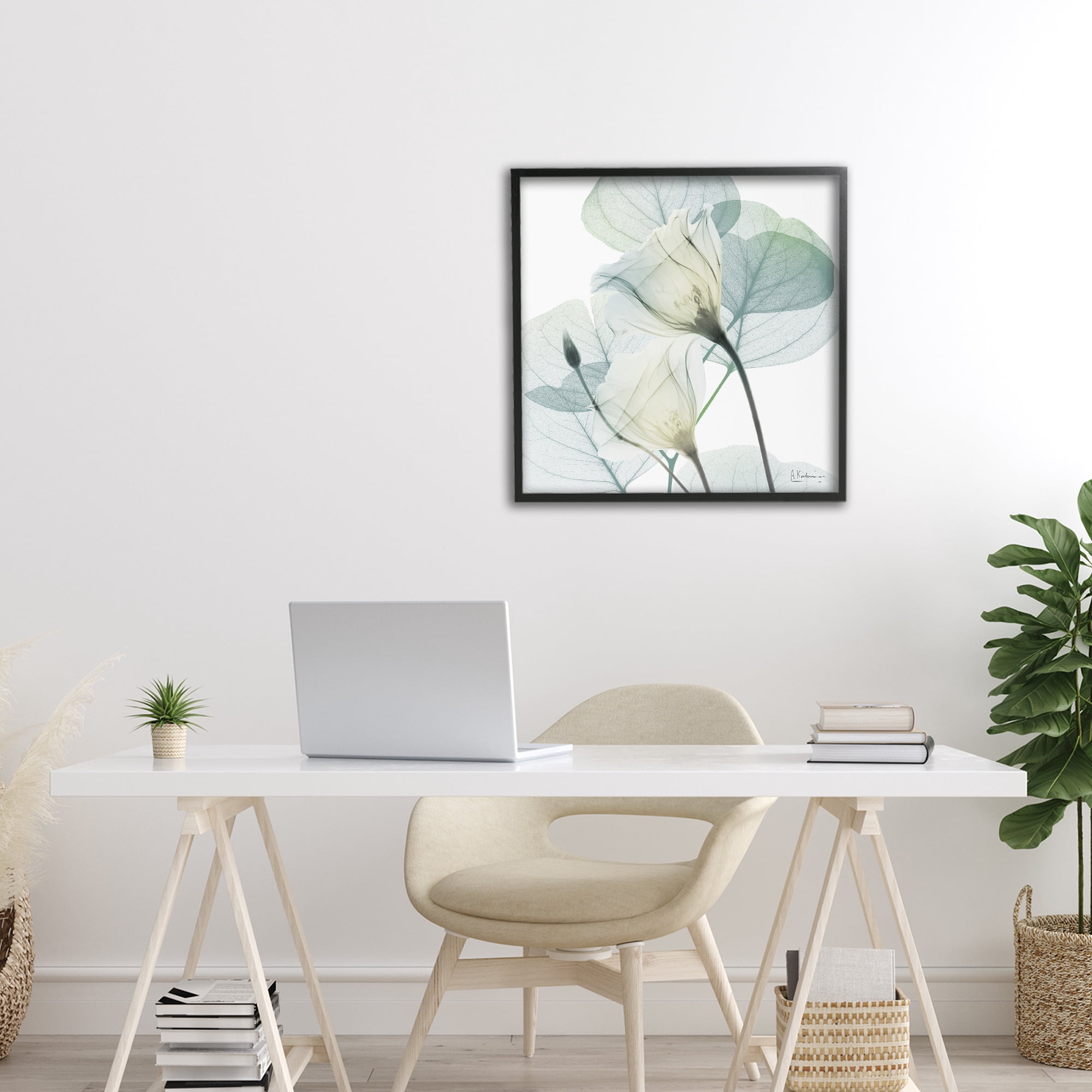 Stupell Industries Divine Fate Petals Black Framed Giclee Art, design by Albert Koetsier