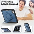 thumbnail image 7 of XYX Case for iPad Pro 11 inch (2025 M5/2024 M4) with Rotating Stand, Shoulder Strap, 2in1 Shockproof Cover, Navy Blue, 7 of 7