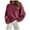 Hot Pink, variant on Aocisk Women Fashion Knit Sweater Thick Thread Pullover Turtleneck Top for Autumn Winter White S