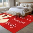 thumbnail image 4 of Funny Santa Claus Area Rugs 5'x8', Washable Small Throw Rugs for Classroom Bedroom, Red Christmas Winter Retro Indoor Outdoor Rug Non-Slip Low Pile Carpet Runner Reversible Floor Mats, 4 of 8