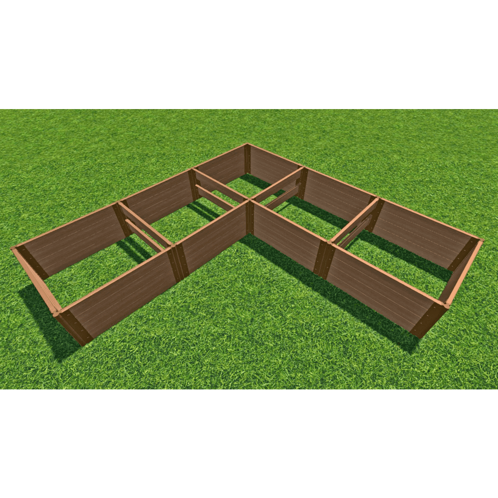 Vita 3' x 3' x 11" Urbana Modular Garden Bed Composite VT17621 Grey 
