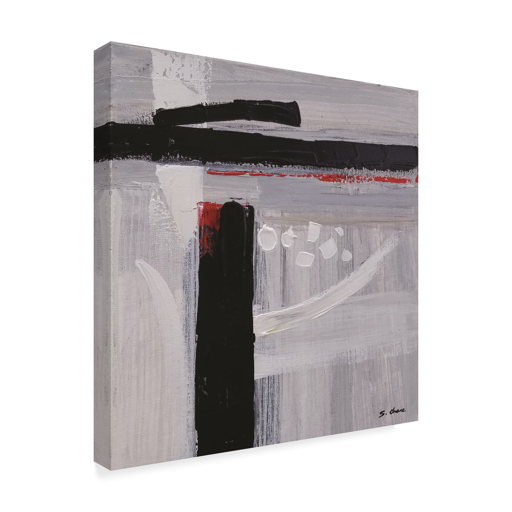 Trademark Fine Art 'Black and White Abstract 180711' Canvas Art by Masters Fine Art