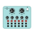 thumbnail image 1 of V8 Sound Card, Silicone Keys with Colored Lights Live Bluetooth Tuning Board, Green for Computers and Mobile Phones, 1 of 5