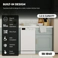 thumbnail image 4 of Equator 18" Front control Dishwasher Front control 10 place Wine Rack 8 Wash Sensor Wash Sanitize Delay1/2Load 110V E-Star ADA, 4 of 16