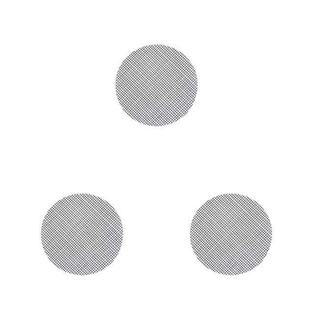 Kearding Almohadilla de malla con orificio para maceta de flores, pantalla de drenaje de 2,5/4,5/7,5/10cm de diámetro, alfombrilla de rejilla Type1 NO1