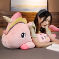 thumbnail image 5 of Muñeca de unicornio con almohada para dormir para niña, juguete de peluche grande, cama súper suave, 40cm-100cm, 5 of 5