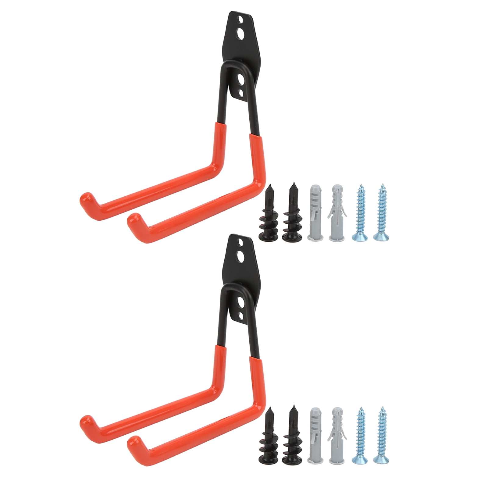 Crochets de Rangement pour Outils de Garage, Crochets de Garage Orange en Métal Robustes pour Vélo Fiables et Durables