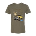 thumbnail image 2 of Wild Bobby, Driving Trucks and Taggin Bucks Retro Ford F150 Hunting, Cars and Trucks, Men Premium Tri Blend Tee, Military Green, X-Large, 2 of 4