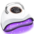 thumbnail image 1 of Lámpara de uñas UV LED de 180 W para esmalte en gel con sensor inteligente, 4 temporizadores, pantalla HD y base desmontable., 1 of 5