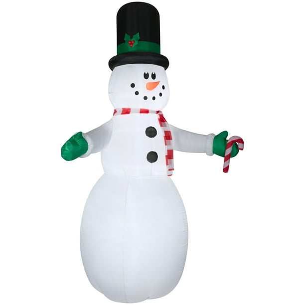 Holiday Time 10 Ft Snowman Inflatable By Gemmy Industries - Walmart.com 