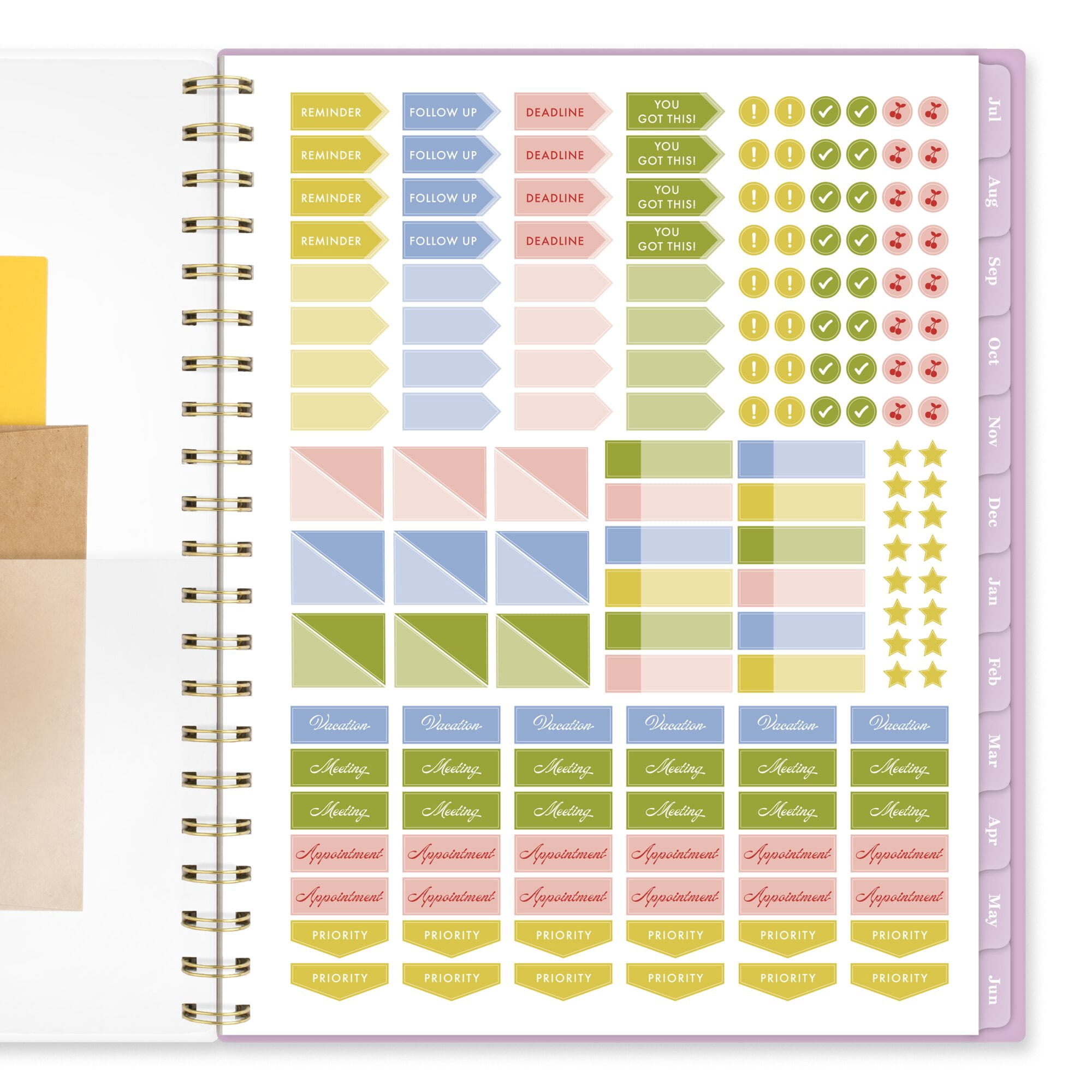 Cherrywood Lane for Mead Cambridge Academic 2026-2027 Weekly Monthly Planner