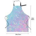 thumbnail image 5 of Lsque Fantasy Gradient Waterproof Apron Chef Aprons for Men Heavy Duty Chemical Work Apron Extra Long Grilling Aprons with Adjustable Bib Apron, 5 of 9
