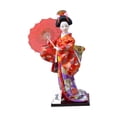 thumbnail image 4 of Estatua de escritorio de muñeca geisha, kimono japonés de 12 pulgadas, figura artesanal tradicional, Estilo E, 4 of 9