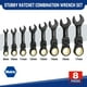 thumbnail image 4 of Juego de llaves WORKPRO Stubby Ratcheting, 8-17 mm, 72 dientes, 8 piezas, 4 of 6