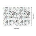 thumbnail image 3 of Bingfone Bicycle Door Mat 16"x24" Front Entrance Non-Slip Low Profile Washable for Entryway, 3 of 7