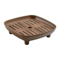 thumbnail image 5 of deevoka Chinese Tea Tray Sturdy Smooth Small Tea Tray for Cafes Home Teahouse Square, 5 of 9